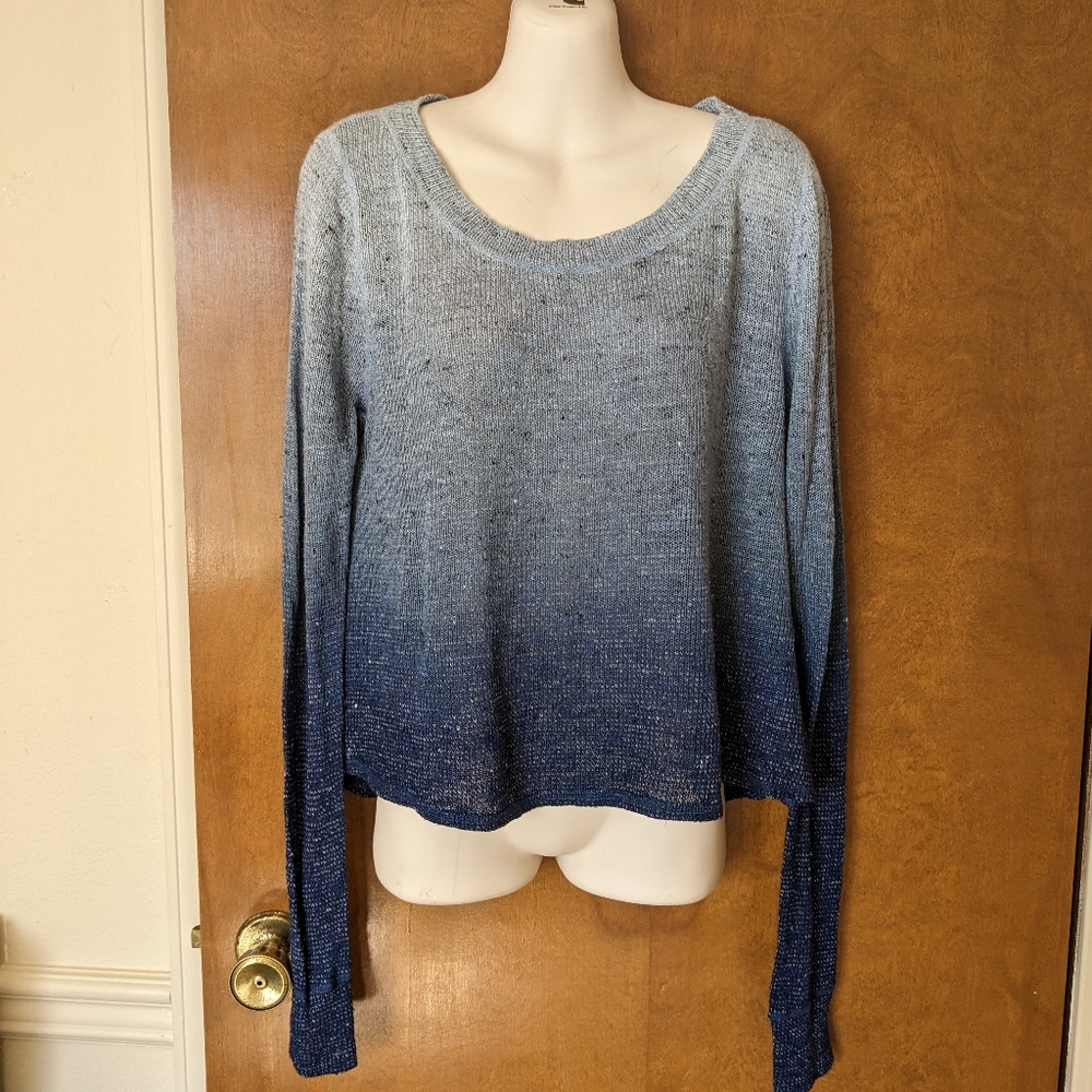 Young Fabulous & Broke Blue Ombre Knit Sweater